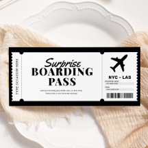 Överlägsen ombordstigning Flygplan Gift Biljett
