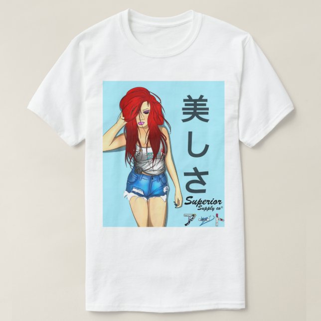 Överlägsen tillförselco®skjorta t-shirt (Design framsida)