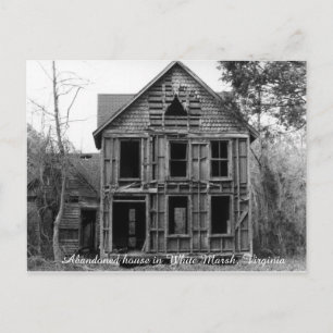 Överlagt hus i White Marsh Virginia Postcard Vykort