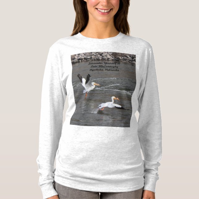 överlämna dig själv på Ogallala Nebraska t-shirt (Framsida)