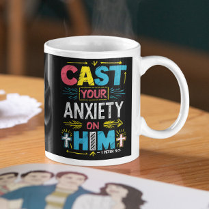 Överlämna dina bekymmer kaffemugg