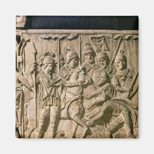 Överlämnande av ett barbari till en romersk troop magnet (Framsidan)