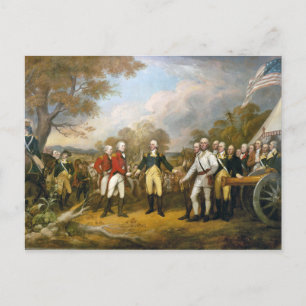 Överlämnande av general Burgoyne av John Trumbull Vykort