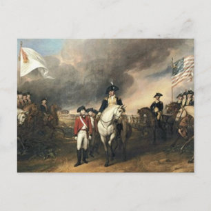Överlämnande av Lord Cornwallis i Yorktown John Vykort