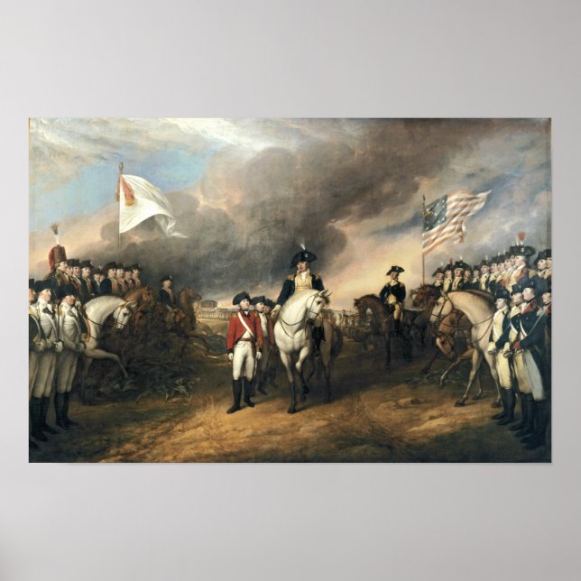 Överlämnande av Lord Cornwallis Poster (Framsidan)