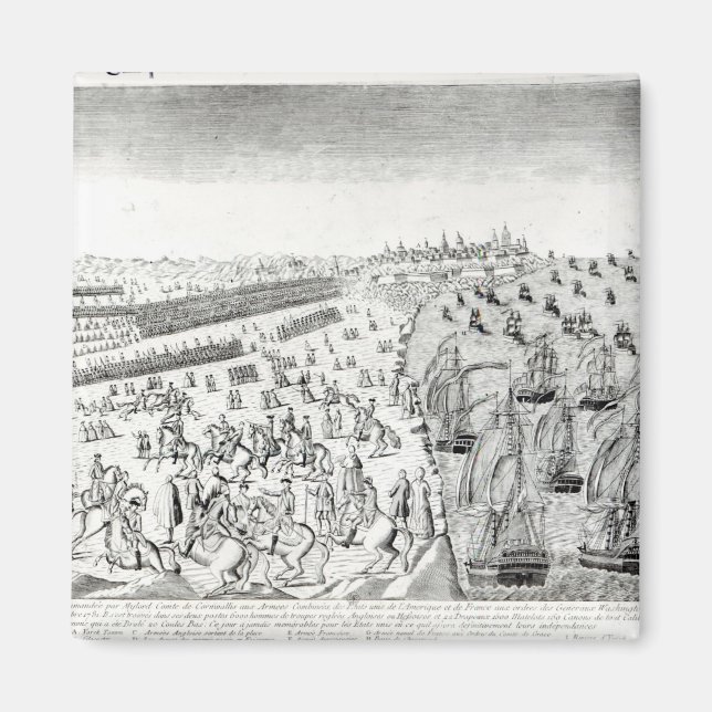 Överlämnande i Yorktown, 1781 Magnet (Framsidan)