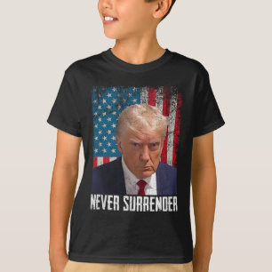 Överlämnande Trump Mugg Shot 2024 President Americ T Shirt
