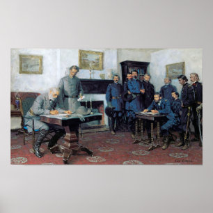 Överlämnande vid Appomattox Poster