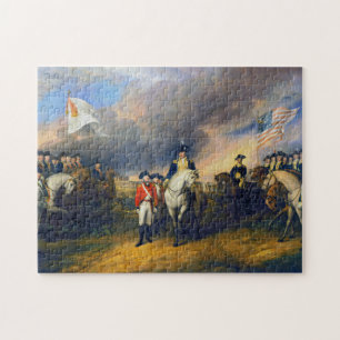 Överlämnandet av Lord Cornwallis revolutionskriget Pussel