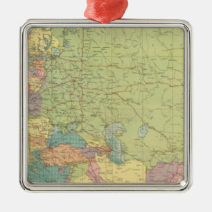 Overland Europa, hav kommunikationer Julgransprydnad Metall