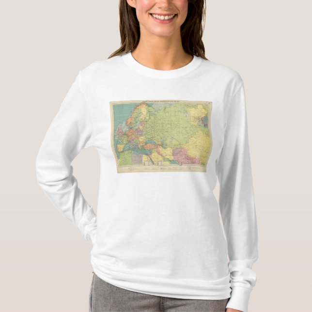 Overland Europa, hav kommunikationer Tee (Framsida)