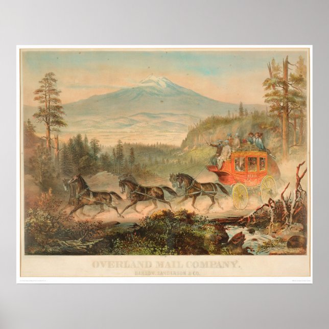 Overland Mail Company (1268A) Poster (Framsidan)