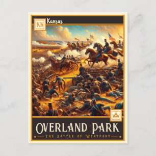 Overland Park, Kansas   VINTAGE Vykort