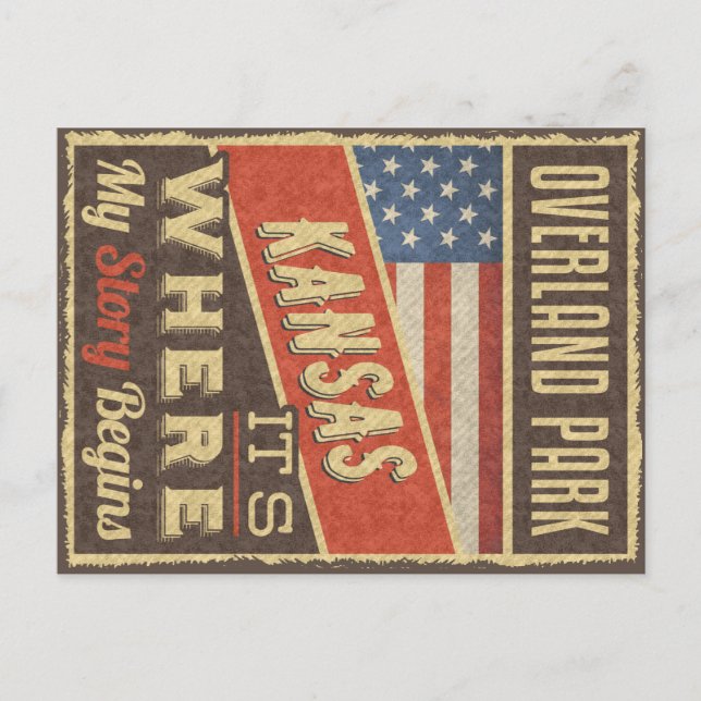 Overland Park Kansas Vykort (Framsida)