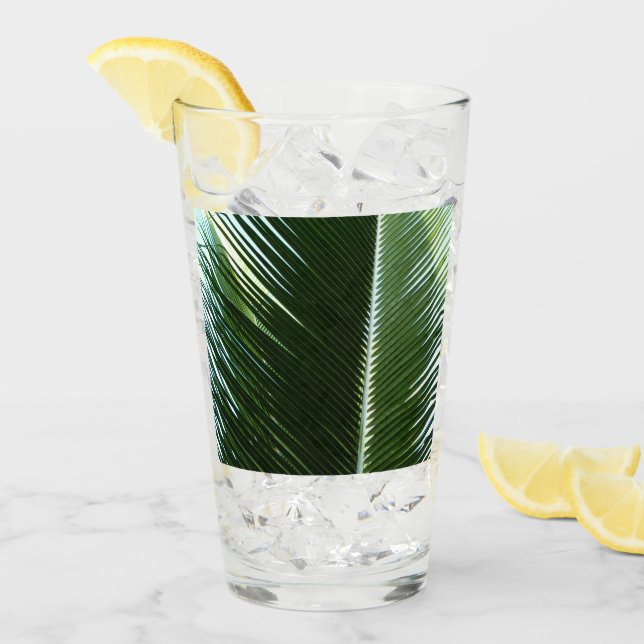 Överlappande Abstrakt för tropisk Grönt vid Handfl Glaskopp (Framsida Ice)