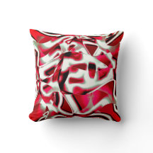 Överlappande böjt band i levande rött