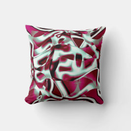 Överlappande böjt band i vin till kromat kudde