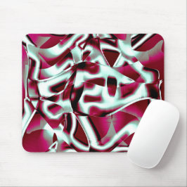 Överlappande böjt band i vin till kromat musmatta