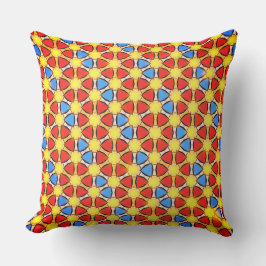 Överlappande cirklar i Färg Kudde