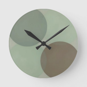 Överlappande cirklar minimalistisk abstrakt rund klocka