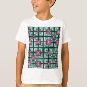 Överlappande fyrkanter t shirt
