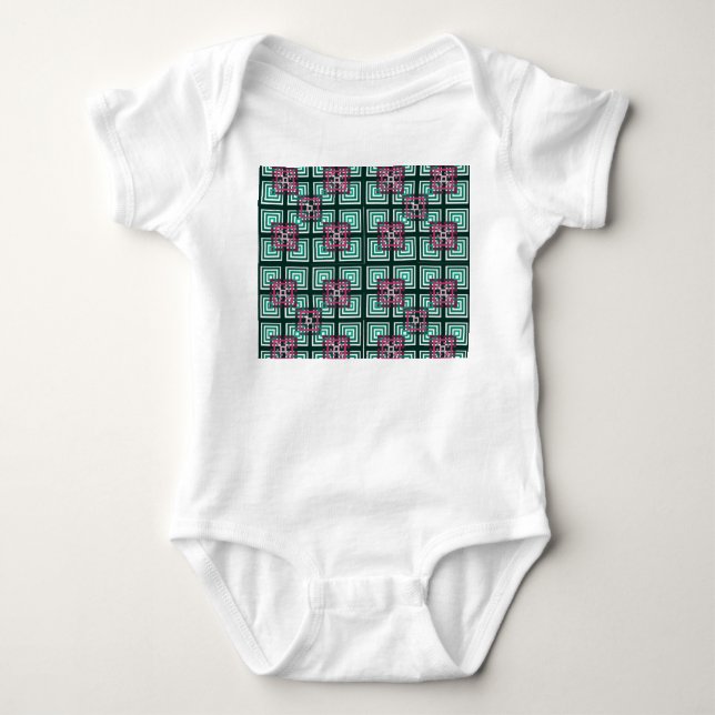Överlappande fyrkanter t shirt (Framsida)