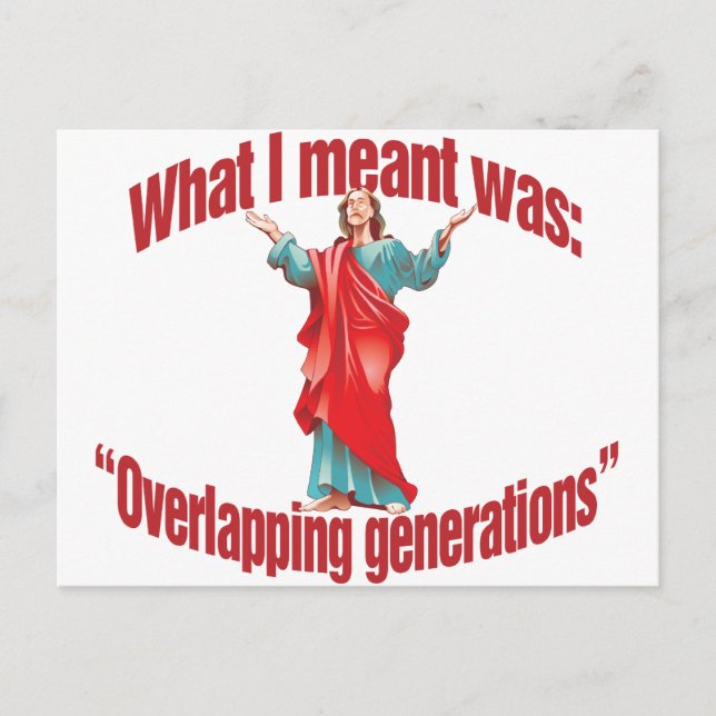 Överlappande Generation Vykort (Framsida)