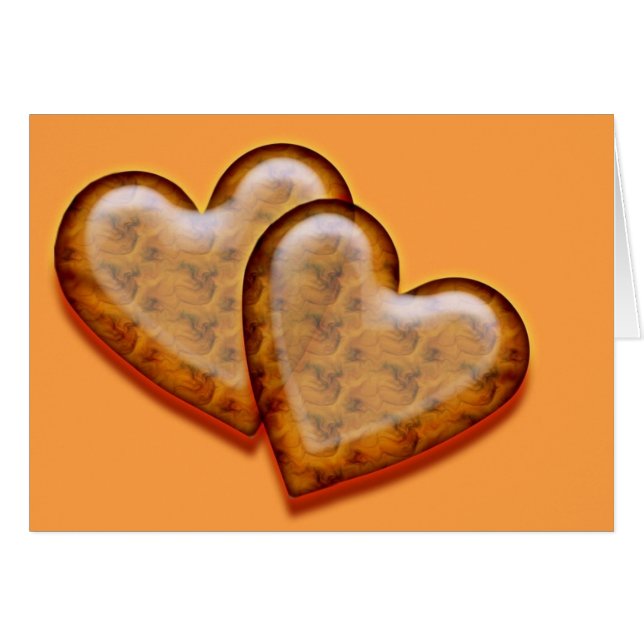 Överlappande hörn hälsningskort (Framsidan Horizontal)