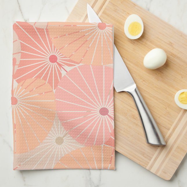 Överlappande kinesiskt Fläkt Kökshandduk (Vikt i Fjärdedel)