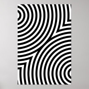 Överlappande koncentriska cirklar poster