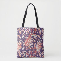 Överlappande koraller Lila Red Peach