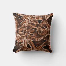 Överlappande kurvor i band, brunt övertryck