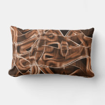 Överlappande kurvor i band, brunt övertryck