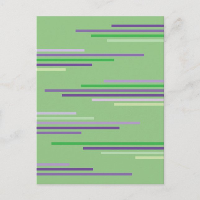 Överlappande linjer 2 Abstrakt design Vykort (Framsida)
