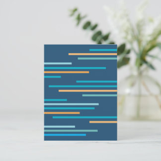 Överlappande linjer Abstrakt design Vykort