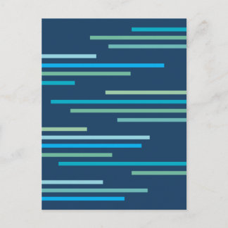 Överlappande linjer Abstrakt design Vykort