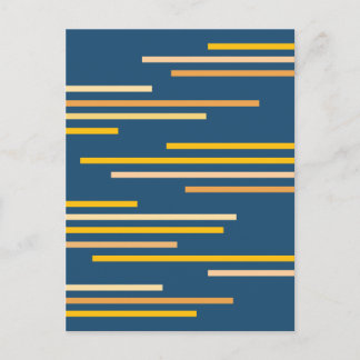 Överlappande linjer Abstrakt design Vykort