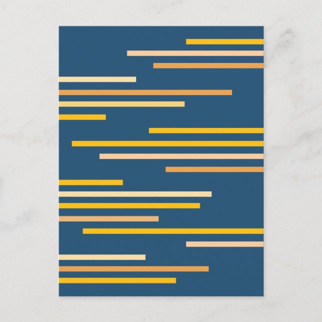 Överlappande linjer Abstrakt design Vykort (Framsida)