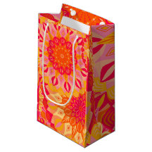 Överlappande Mandala Orange Rosa Gul