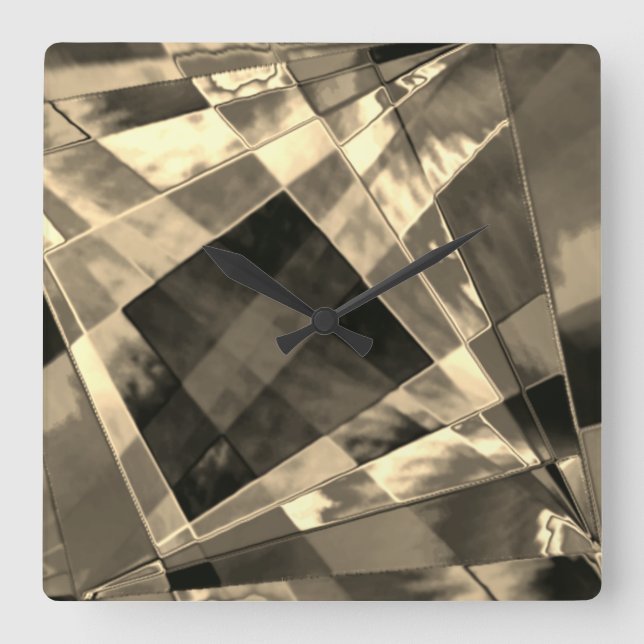 Överlappande mellan snedställda och överlappande r fyrkantig klocka (Framsida)