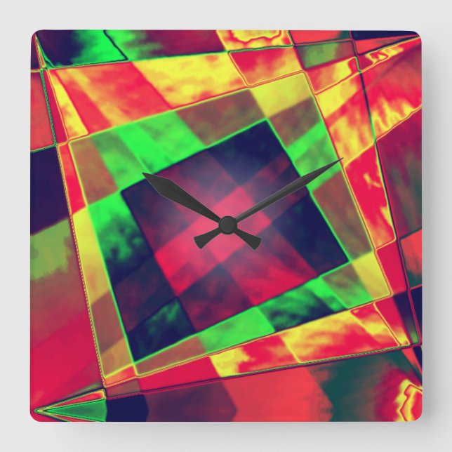 Överlappande mellan snedställda och överlappande r fyrkantig klocka (Framsida)