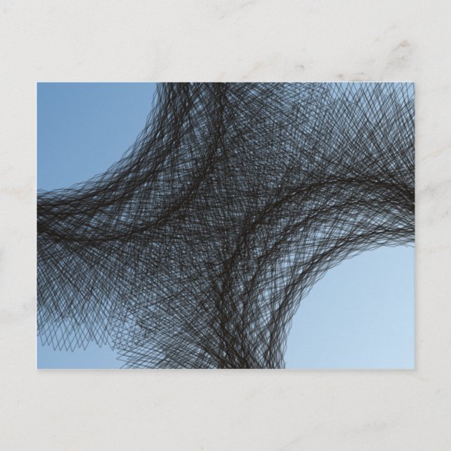 överlappande mörkar vykort (Framsida)