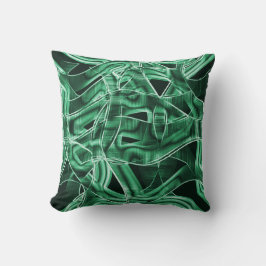 Överlappande och överstruken grönt kudde