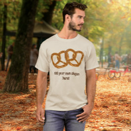Överlappande Pretzel-knop - lägg till slogan i brö T Shirt