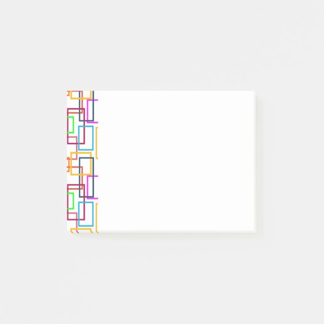 Överlappande rektanglar post-it block (Framsida)