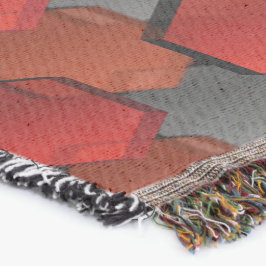 Överlappande röda hexagoner och "grått star" filt