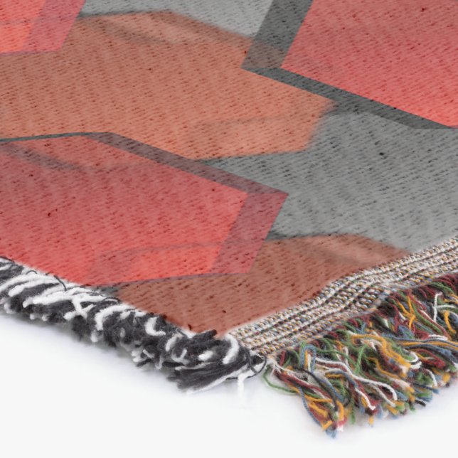 Överlappande röda hexagoner och "grått star" filt (Hörn)