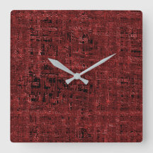 Överlappande röda, små fyrkanter med färgtoning