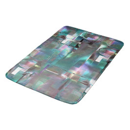 Överlappning av övertoningens grönt och färgad i m badrumsmatta