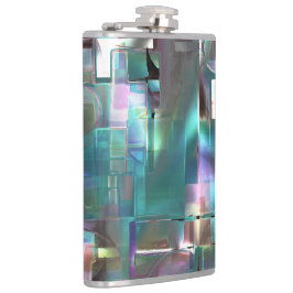 Överlappning av övertoningens grönt och färgad i m fickplunta